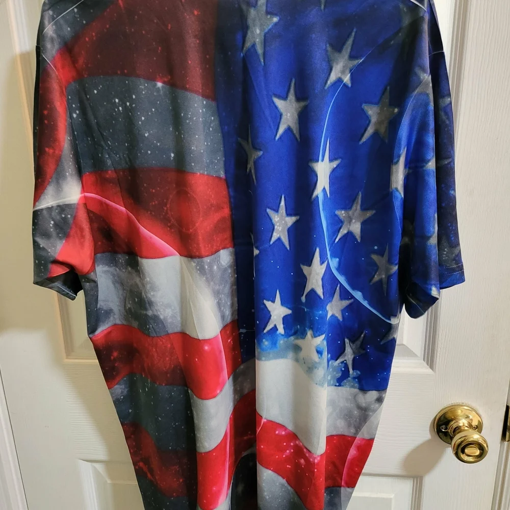 USA Stars‎ and Stripes Cat T-Shirt